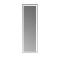 LED Full Length Mirror Standing Floor Makeup Wall Light Mirror 1.6M