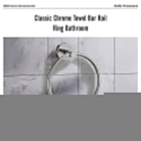 Classic Chrome Towel Bar Rail Ring Bathroom