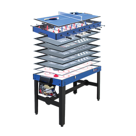 4FT 12-in-1 Combo Games Tables Foosball Soccer Basketball Hockey Pool Table Tennis