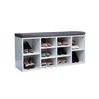 Shoe Cabinet Bench Shoes Storage Rack Organiser Wooden Shelf Cupboard Box