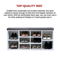 Shoe Cabinet Bench Shoes Storage Rack Organiser Wooden Shelf Cupboard Box