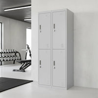 Four-Door Office Gym Shed Storage Locker