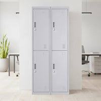 Four-Door Office Gym Shed Storage Locker