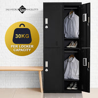 Four-Door Office Gym Shed Storage Locker