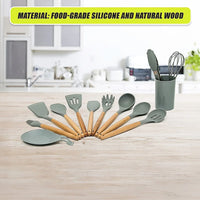 13x Kitchen Utensils for Cooking Baking Silicone Set
