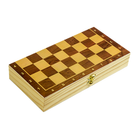 Chess Board Games Folding Large Chess Wooden Chessboard Set Wood Toy Gift