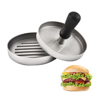 Large Round Hamburger Patty Maker Grill Press Burger Metal Mold Cooking Tools