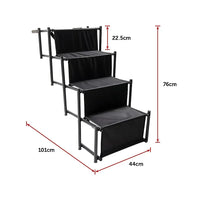 Folding Dog Car Boot Steps Ladder Lightweight Strong Pet Stairs