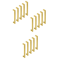 15 x Brushed Brass Drawer Pulls Kitchen Cabinet Handles - Gold Finish 192mm