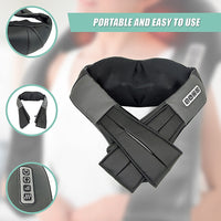 Shiatsu Neck & Back Massager with Heat – Deep Kneading Massage Pillow for Shoulders