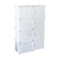 White Cube DIY Shoe Cabinet Rack Storage Portable Stackable Organiser Stand