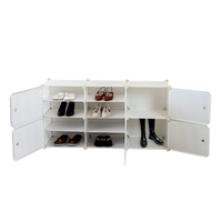 White Cube DIY Shoe Cabinet Rack Storage Portable Stackable Organiser Stand