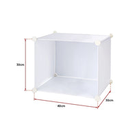 White Cube DIY Shoe Cabinet Rack Storage Portable Stackable Organiser Stand