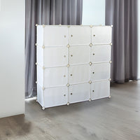 White Cube DIY Shoe Cabinet Rack Storage Portable Stackable Organiser Stand