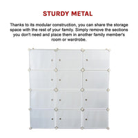 White Cube DIY Shoe Cabinet Rack Storage Portable Stackable Organiser Stand