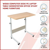 Wood Computer Desk PC Laptop Table Workstation Office Study Home Furniture