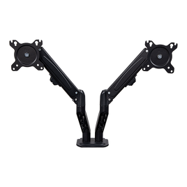 Dual Screen Gas-strut Monitor Stand Mount Desktop Bracket for LED/LC