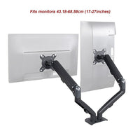 Dual Screen Gas-strut Monitor Stand Mount Desktop Bracket for LED/LC