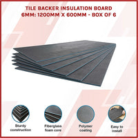 Tile Backer Insulation Board 6MM: 1200mm x 600mm - Box of 6