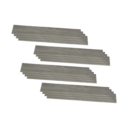 Vinyl Floor Tiles Self Adhesive Flooring Ash Wood Grain 16 Pack 2.3SQM