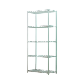 5 Tier Silver Metal Storage Rack Shelving Wire Shelf