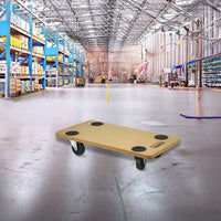 200kg Heavy Duty Hand Dolly Furniture Wooden Trolley Cart Moving Platform Mover