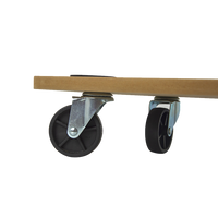 200kg Heavy Duty Hand Dolly Furniture Wooden Trolley Cart Moving Platform Mover