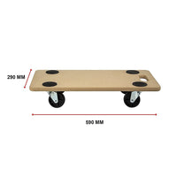 200kg Heavy Duty Hand Dolly Furniture Wooden Trolley Cart Moving Platform Mover