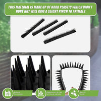 12pc Bird Spikes Human Cat Possum Mouse Pest Control Spiked Fence Wall Deterrent