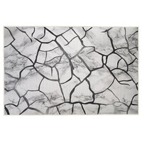 200x300cm Large Floor Gray Marble Rug – Modern Area Carpet for Bedroom & Lounge