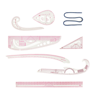 9pc French Curve Ruler Set DIY Sewing Pattern Measuring Tool for Dressmaker