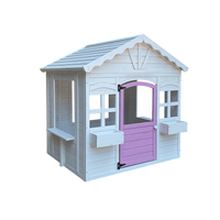 Cubby House Kids Wooden Outdoor Playhouse Cottage Play Children Timber