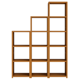 3 Piece Bamboo Adjustable Shelf Set – Bookcase Display Storage Rack Stand
