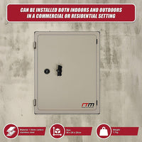Carbon Steel Electrical Enclosure Box IP65 Wall Mount 400 x 300 x 200 mm