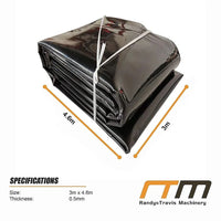 Fish Pond Liner 3 x 4.6m x 0.5mm Garden Pool Membrane Reinforced