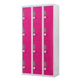 12-Door Locker for Office Gym Shed School Home Storage - 3-Digit Combination Lock