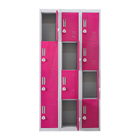 12-Door Locker for Office Gym Shed School Home Storage - 3-Digit Combination Lock