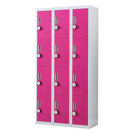 12-Door Locker for Office Gym Shed School Home Storage - 4-Digit Combination Lock