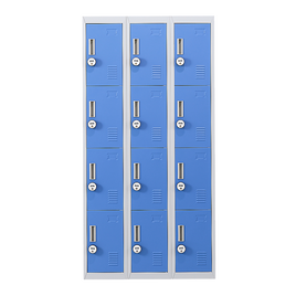12-Door Locker for Office Gym Shed School Home Storage - 4-Digit Combination Lock