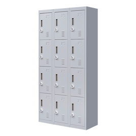 12-Door Locker for Office Gym Shed School Home Storage - 3-Digit Combination Lock