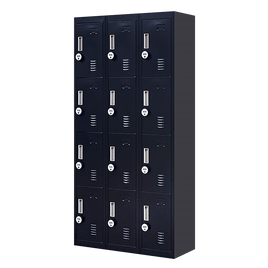 12-Door Locker for Office Gym Shed School Home Storage - 4-Digit Combination Lock