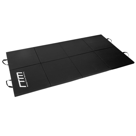 Folding Black Exercise Mat – Gymnastics, Martial Arts, Yoga, Karate & Judo Training