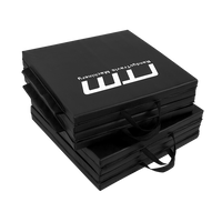 Folding Black Exercise Mat – Gymnastics, Martial Arts, Yoga, Karate & Judo Training