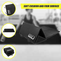 Folding Black Exercise Mat – Gymnastics, Martial Arts, Yoga, Karate & Judo Training