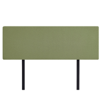 Linen Fabric King Bed Deluxe Headboard Bedhead - Olive Green