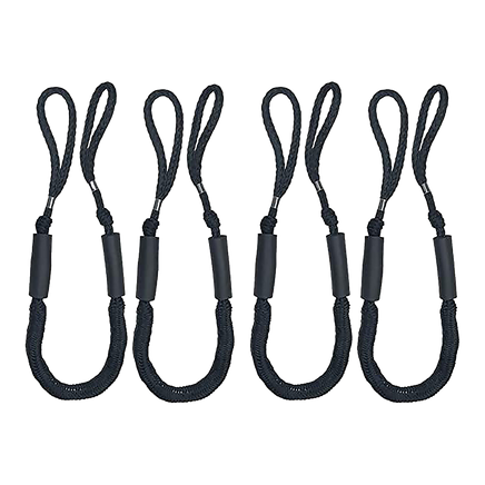 4 Pack Marine Bungee Dock Line Boat Mooring Rope Anchor Cord Stretch