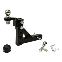 Adjustable Tow Bar Tongue Hitch 50mm Ball Drop for Trailer Caravan