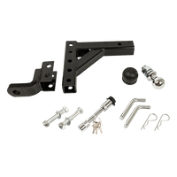 Adjustable Tow Bar Tongue Hitch 50mm Ball Drop for Trailer Caravan