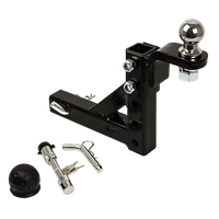 Adjustable Tow Bar Tongue Hitch 50mm Ball Drop for Trailer Caravan
