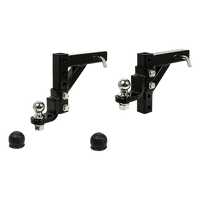 Adjustable Tow Bar Tongue Hitch 50mm Ball Drop for Trailer Caravan